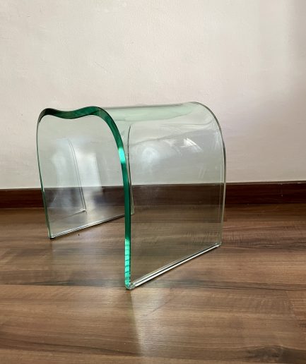 Onda Pouf Vidrio   Puf Wave de vidrio de Vittorio Livi para Fiam Italia